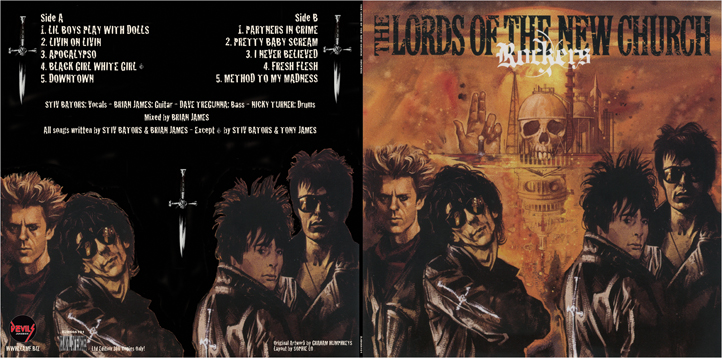Lords of The New Church Rockers Ltd Edition Lp For Devils Jukebox LAyout Design by Sophie Lo